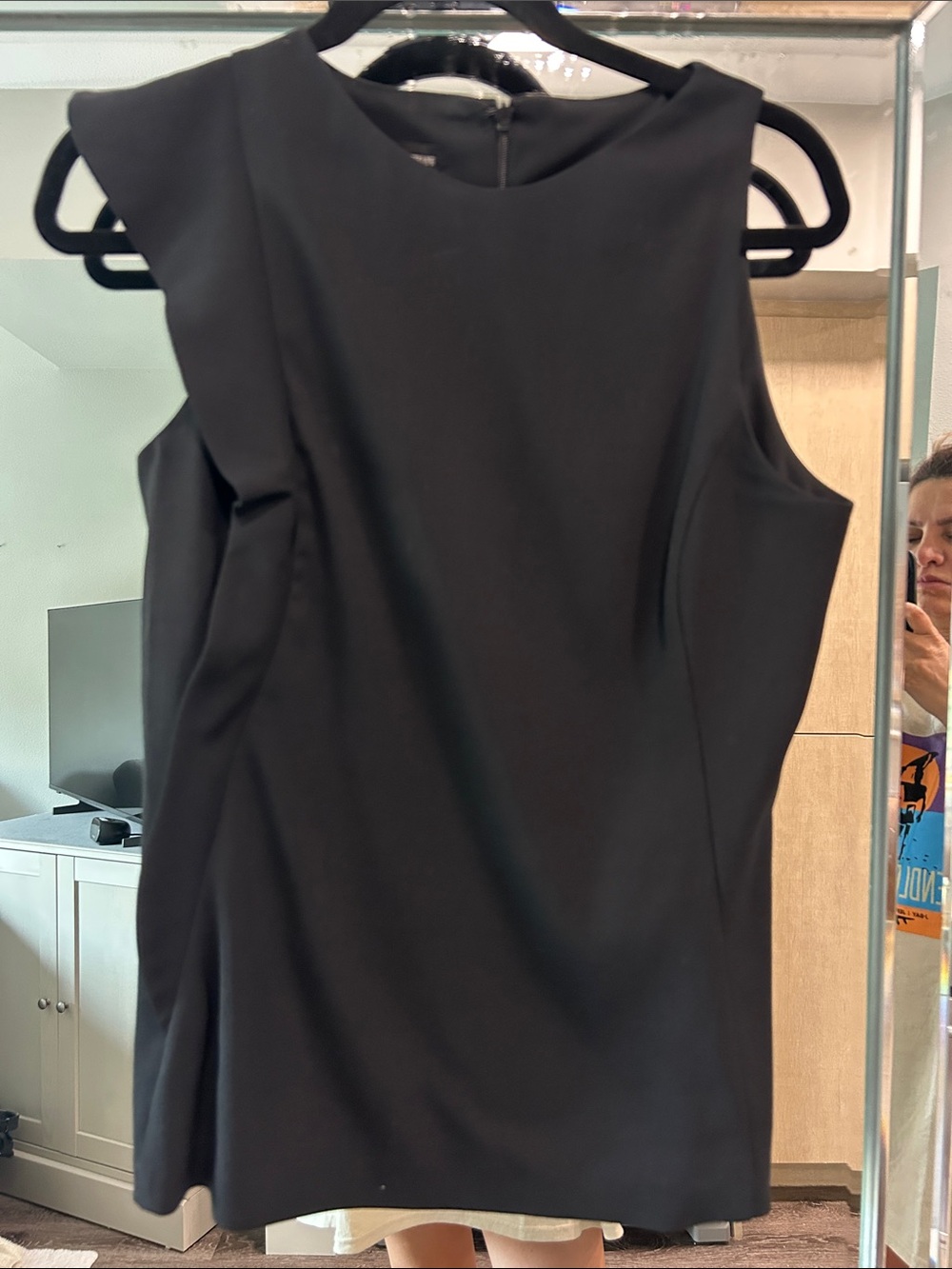 Emporio Armani Sleek Black Mini Dress